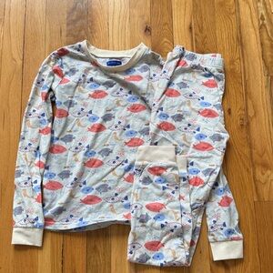 Maison Me Colorful Fish Print Pajama Set - excellent condition!